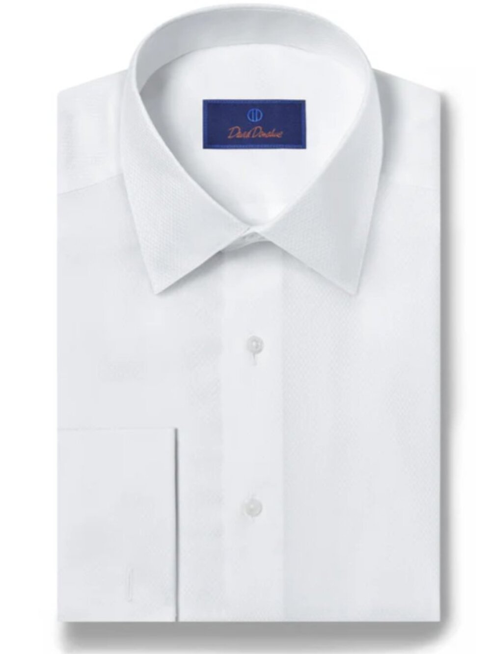 David Donahue Regular Fit White Dress Button Shirt 16.5 36 / 37 NWOT